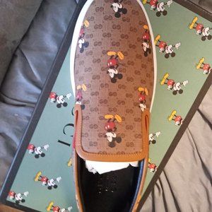 Gucci Mickey mouse tennis shoes